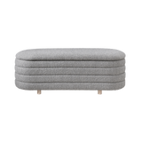 Twenty10 Ripple Ottoman in Dove Boucle — SantoLusso®