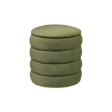 Twenty10 Ripple Round Stool in Olive Green — SantoLusso®