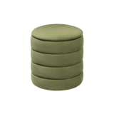 Twenty10 Ripple Round Stool in Olive Green — SantoLusso®