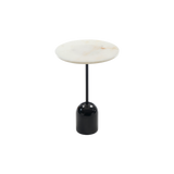 Twenty10 Thyme Lamp Table in Black Marble & White Marble — SantoLusso®