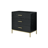 Twenty10 Tulip Drawer Chest in Wenge (Black Stained Oak) — SantoLusso®