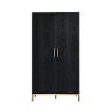 Twenty10 Tulip Wardrobe in Wenge (Black Stained Oak) — SantoLusso®