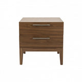 Twenty10 Calla 2 Drawer Bedside in Walnut - SantoLusso