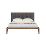 Twenty10 Calla Double Bed in Walnut/Grey - SantoLusso