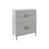 Twenty10 Lilly 4 Drawer Chest in Grey Oak Veneer - SantoLusso