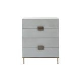 Twenty10 Lilly 4 Drawer Chest in Grey Oak Veneer - SantoLusso
