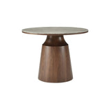 Twenty10 Willow Dining Table Round in Walnut - SantoLusso