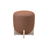 Twenty10 Whisper Round Stool in Burnt Orange and White Wash — SantoLusso®