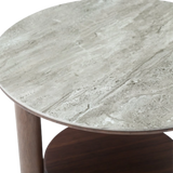 Twenty10 Willow Lamp Table With Shelf in Timber Tobacco — SantoLusso®