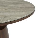 Twenty10 Willow Dining Table Round in Timber Tobacco — SantoLusso®