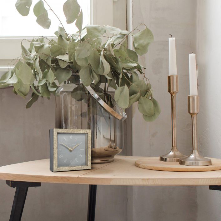 Ghedi Turenni Mantel Clock Cement — SantoLusso®