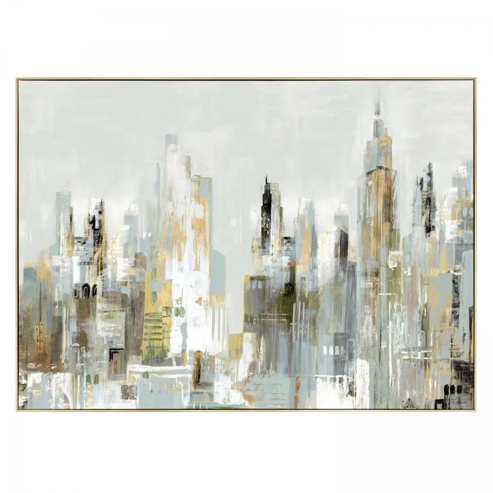 Ghedi City Limits Framed Canvas — SantoLusso®
