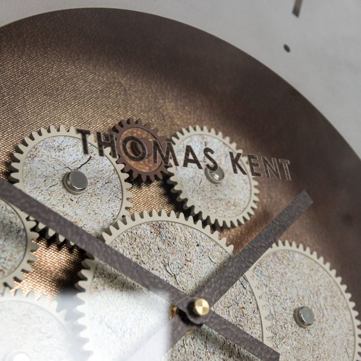Ghedi Ora Wall Clock Cog Bronze — SantoLusso®