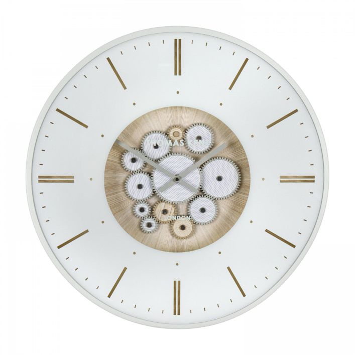 Ghedi Ora Wall Clock Cog Ivory — SantoLusso®