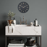 Ghedi Trevigno Wall Clock Charcoal — SantoLusso®