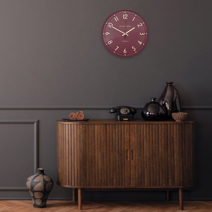 Ghedi Trevigno Wall Clock Berry — SantoLusso®