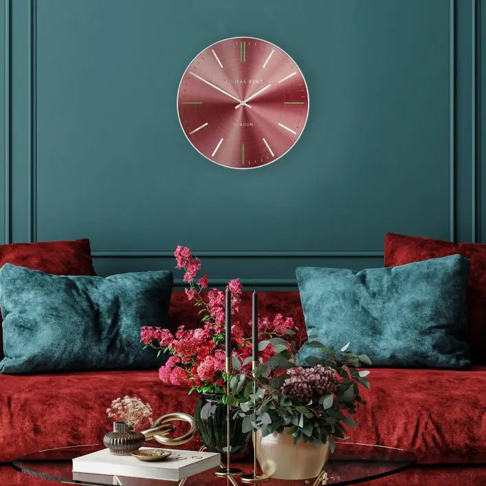 Ghedi Cafe Wall Clock Ruby — SantoLusso®