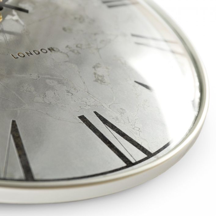 Ghedi Melluna Wall Clock Silver — SantoLusso®