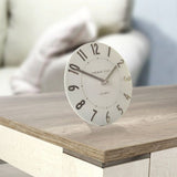 Ghedi Durassi Mantel Clock Silver Cloud — SantoLusso®