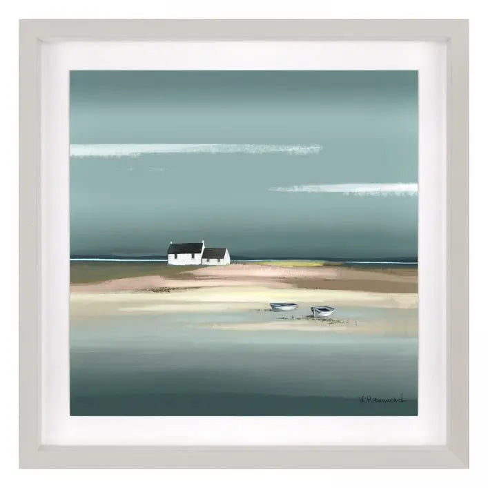 Ghedi Azure Framed Art — SantoLusso®