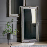 Ghedi Lambrusco Leaner Mirror Antique Silver — SantoLusso®