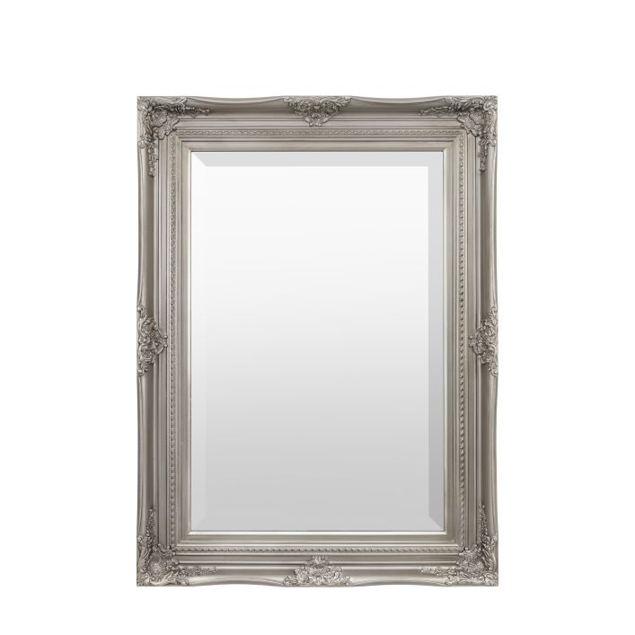 Ghedi Lambrusco Rectangle Mirror Ant Silver — SantoLusso®