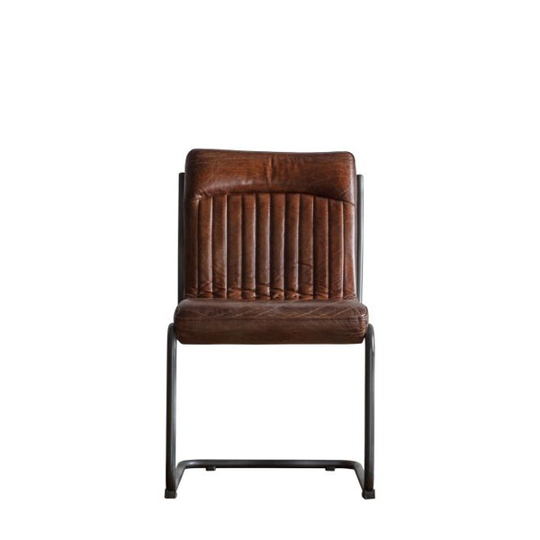 Ghedi Metauro Leather Chair Brown — SantoLusso®