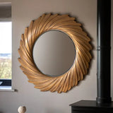 Ghedi Victoria Mirror Gold Verdigree — SantoLusso®