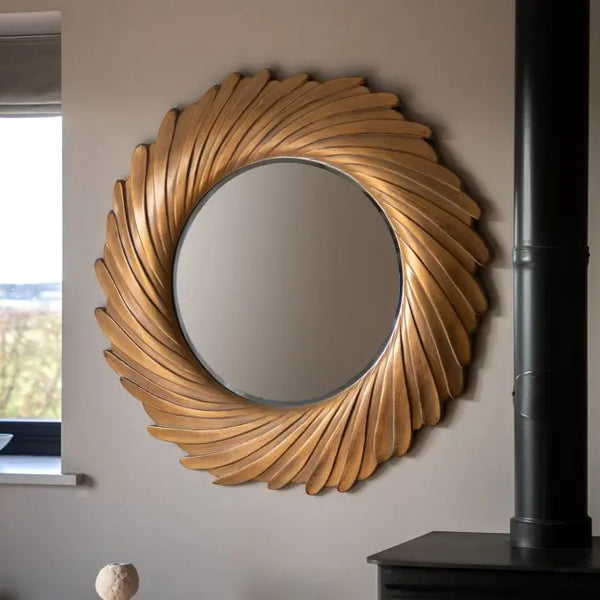 Ghedi Victoria Mirror Gold Verdigree — SantoLusso®