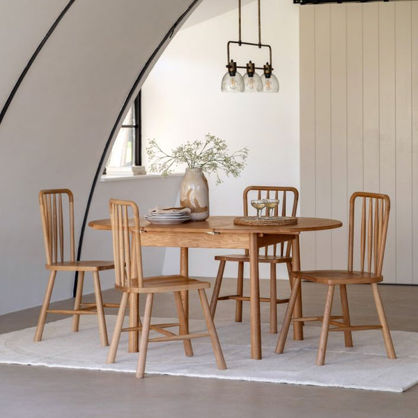Ghedi Esla Round Extending Table — SantoLusso®