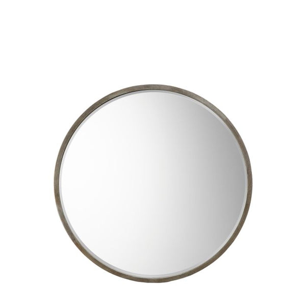 Ghedi Bellagro Round Mirror Antique Silver Large — SantoLusso®