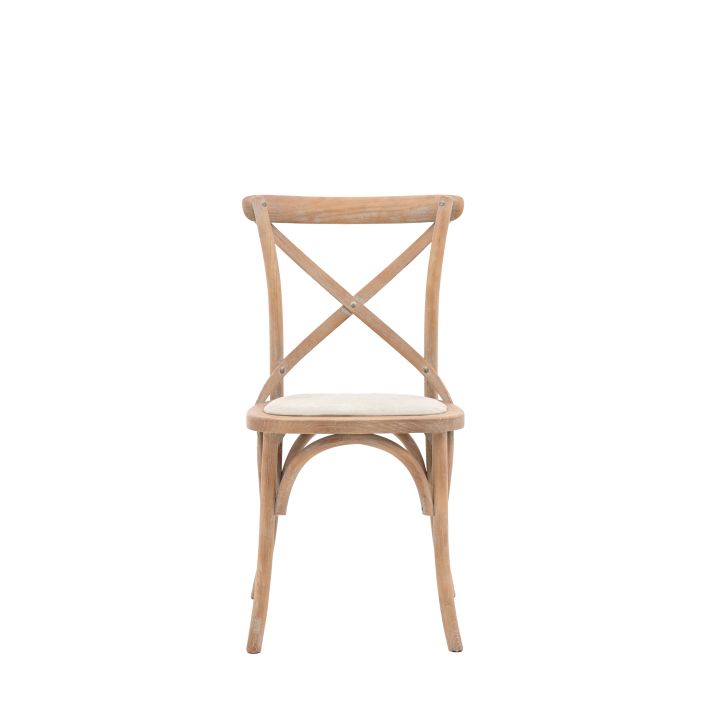 Ghedi Rigard Chair Washed Oak Linen (2pk) — SantoLusso®