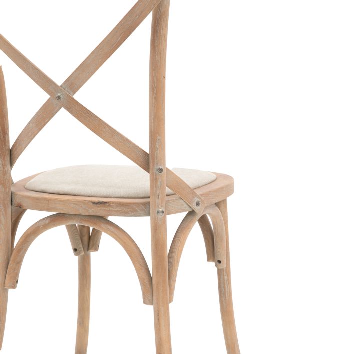 Ghedi Rigard Chair Washed Oak Linen (2pk) — SantoLusso®