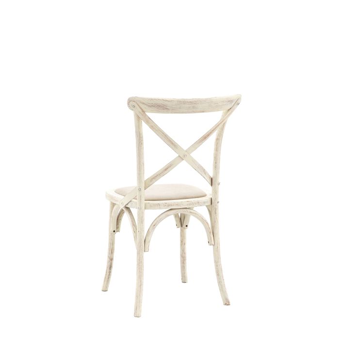 Ghedi Rigard Chair White Linen (2pk) — SantoLusso®