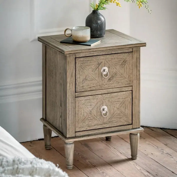 Ghedi Segre 2 Drawer Bedside Table — SantoLusso®