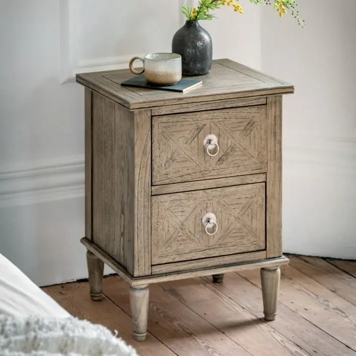 Ghedi Segre 2 Drawer Bedside Table — SantoLusso®