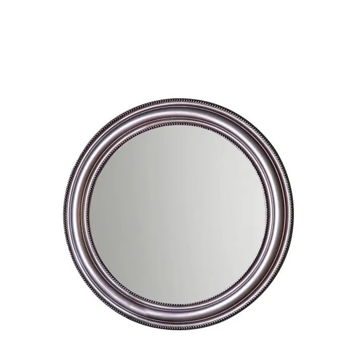 Ghedi Farnaro Round Mirror Pewter — SantoLusso®