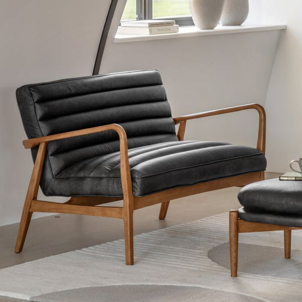 Ghedi Canello 2 Seater Sofa Antique Ebony — SantoLusso®