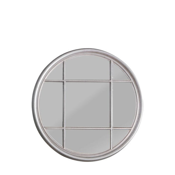 Ghedi Rivetto Round Mirror Silver — SantoLusso®