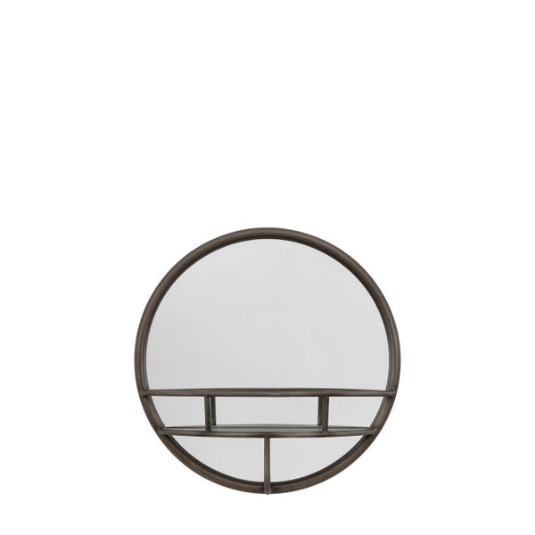 Ghedi Marino Mirror Round Black — SantoLusso®