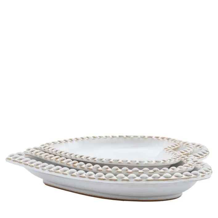 Ghedi Beaded Heart Plate Set of 3 — SantoLusso®
