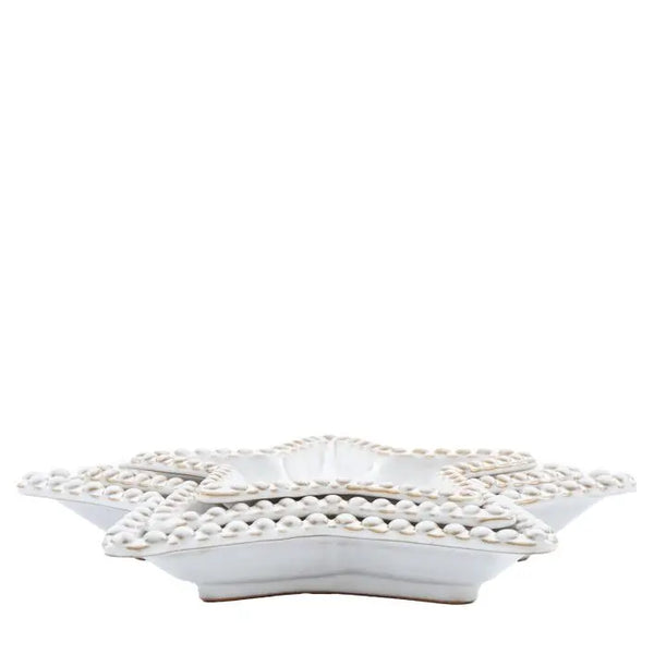 Ghedi Beaded Star Plate Set of 3 — SantoLusso®