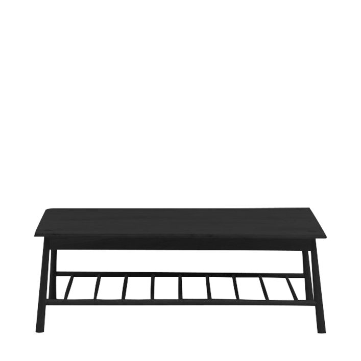 Ghedi Esla Rectangle Coffee Table Black — SantoLusso®