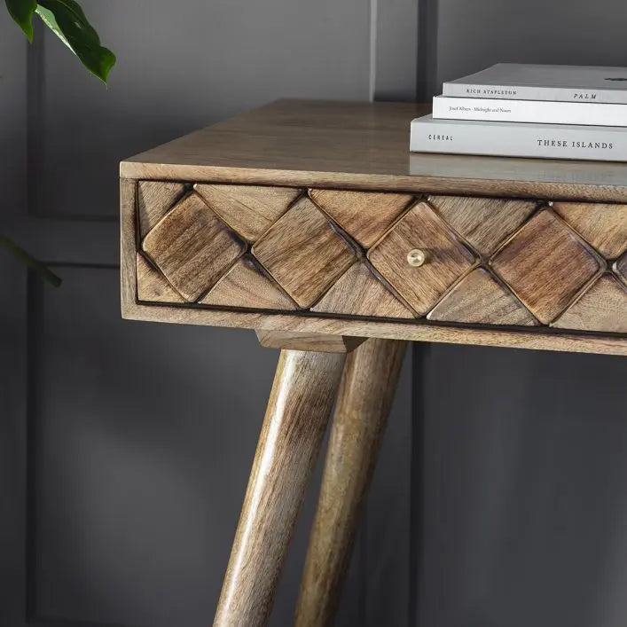 Ghedi Alban Console Table Burnt Wax — SantoLusso®