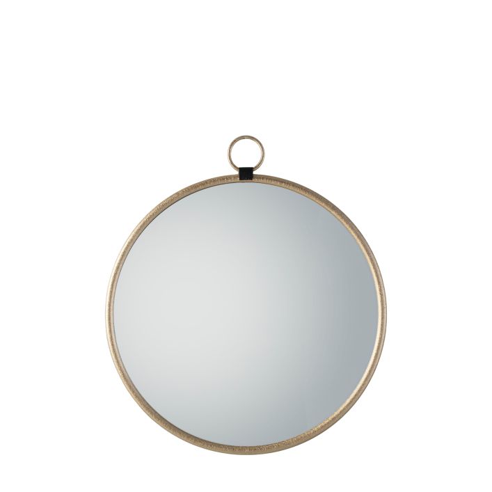 Ghedi Loressa Gold Round Mirror Large — SantoLusso®