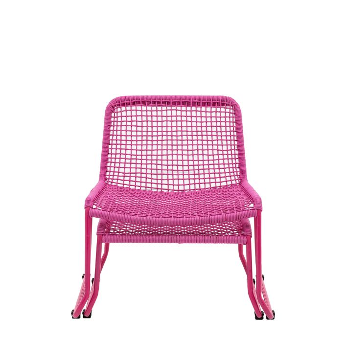 Ghedi Jussetto Lounge Chair with Footstool Pink — SantoLusso®