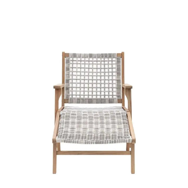 Ghedi Mesalto Lounge Chair with Footstool — SantoLusso®