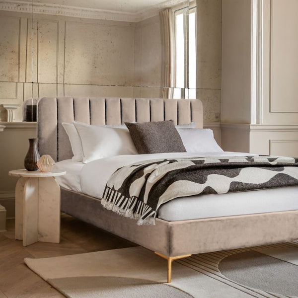 Ghedi Guinillo Double Bedstead Latte — SantoLusso®