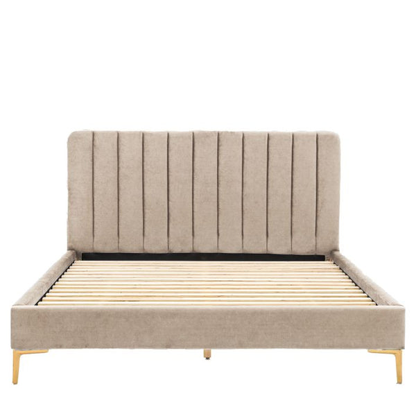 Ghedi Guinillo King Bedstead Latte — SantoLusso®