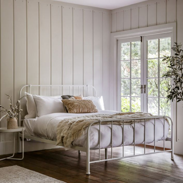 Ghedi Sandro Double Bedstead Ivory — SantoLusso®